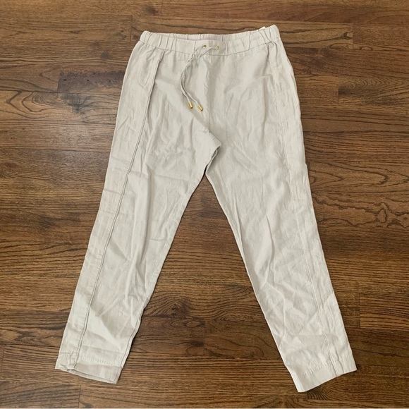 NWT Ellen Tracy Linen Drawstring Pants - Picture 1 of 7